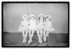 Girl ballet dancers in costume