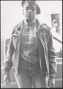 Closeup of a young woman