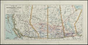 Railway map of Southwestern Canada