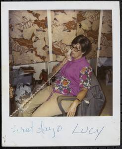 Lucy on the phone