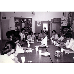 Participants talking at a Chinese Progressive Association Workers' Center workshop