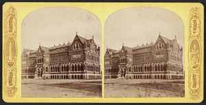 Stereograph of the Museum of Fine Arts, Copley Square, Boston, Mass., undated