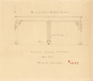 "Dining Table of Mahogany"