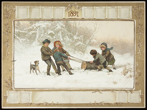 Calendar, E.P. Dutton & Co., New York, New York, 1891