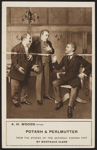 Postcard for Potash & Perlmutter, Tremont Theatre, Boston, Mass., undated