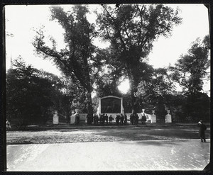 View of the north facade of the Shaw Memorial, Boston Common, Boston, Mass., 1897