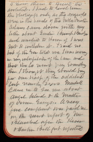 Thomas Lincoln Casey Notebook, November 1888-January 1889, 50, to show them to [illegible] the