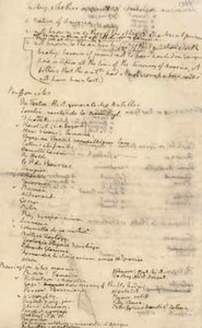 Notes about animals, compiled by Thomas Jefferson