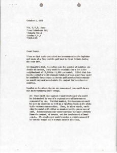 Letter from Mark H. McCormack to Terry Bray