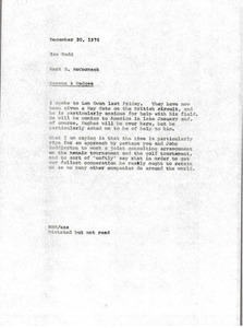 Memorandum from Mark H. McCormack to Ian Todd