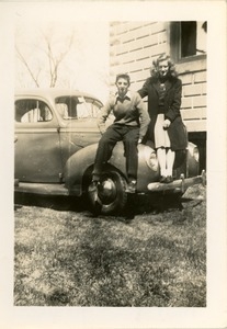 Photograph of Arnold Stoddard, class of 1948 and Phyllis Aldrick, class of 1949, New Salem Academy
