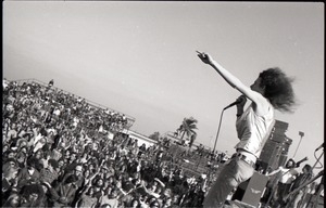 Hollywood Speedway Rock Festival: Wet Willie in performance, Jimmy Hall (vocals)