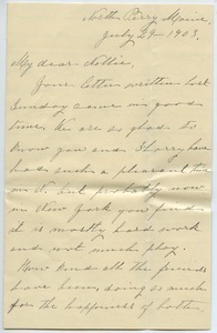 Letter from Hannah Maria Chapin Moodey to Cornelia Chapin Moodey