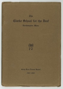 Sixty-First Annual Report of the Clarke School for the Deaf, 1927-1928