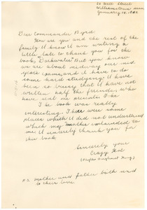 Letter from Phyllis Burghardt King to W. E. B. Du Bois