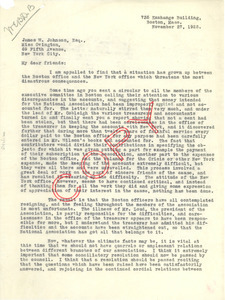 Letter from Moorfield Storey to the NAACP