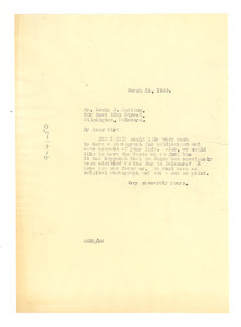 Letter from W. E. B. Du Bois to Louis J. Redding