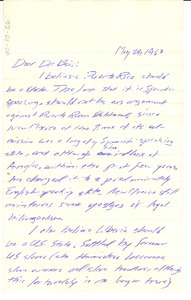 Letter from Dana F. Rekate to W. E. B. Du Bois