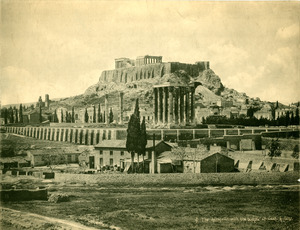 The Acropolis with the Temple of Zeus, Athens