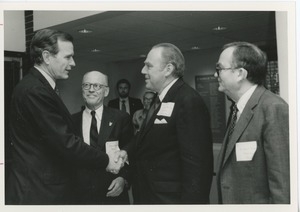 Vice president George Bush with Jeremiah Milbank, Jr. and Dr. James C. Folsom