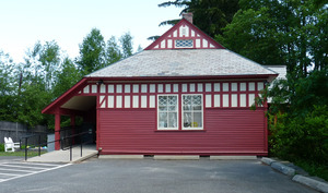 M. N. Spear Public Library, Shutesbury Mass.: exterior side view