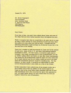 Letter from Mark H. McCormack to Bruce Rappaport