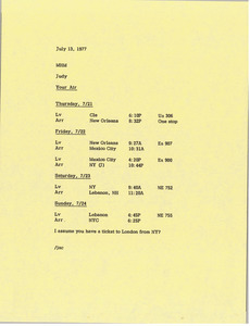 Memorandum from Judy A. Chilcote to Mark H. McCormack