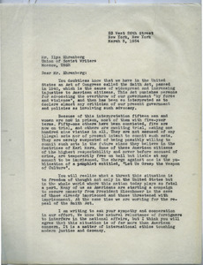 Letter from W. E. B. Du Bois to Ilya Ehrenburg