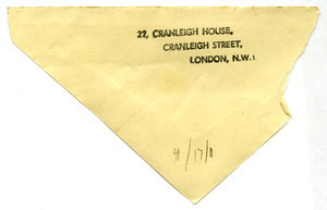 George Padmore envelope fragment