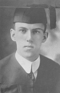Charles M. Streeter in graduation cap and gown