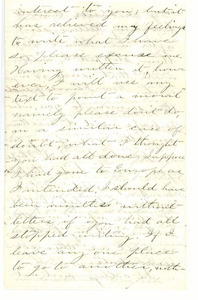 Letter from William Penn Brooks to Rebecca Brooks [fragment]