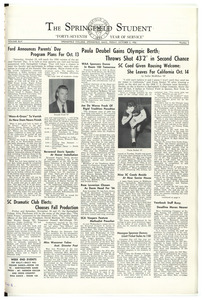 The Springfield Student (vol. 44, no. 02) Oct. 05, 1956