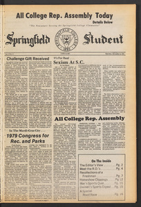 The Springfield Student (vol. 73, no. 11) Nov. 15, 1979