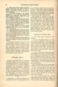 Volley Ball, an article from Physical Education, 1896