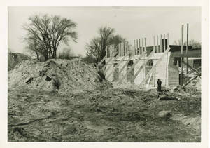 Construction of the Memorial Field House, 1947