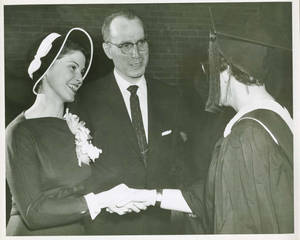 Olds and Wife at Inauguration (October 31, 1958)