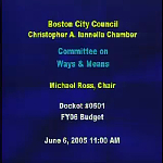 Committee on Ways and Means hearing recording, June 06, 2005