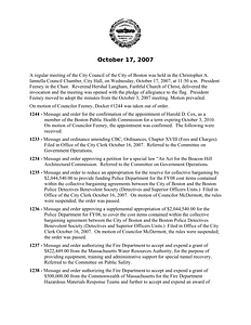 City Council meeting minutes