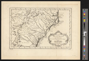 Carte de la Caroline at Georgie pour servir à l'histoire générale des voyages