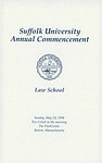 1998 Suffolk University commencement program, Law School