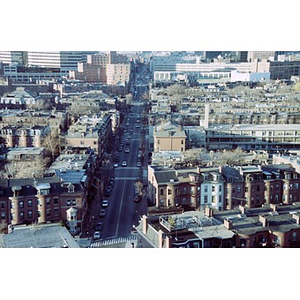 Bird's-eye view of Boston's South End.