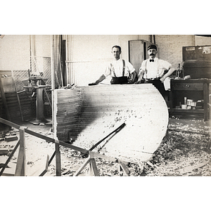 Building a propeller form in the Charlestown Navy Yard