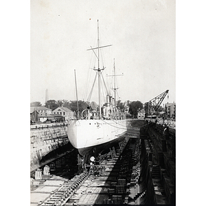 The schooner Salem in dry-dock