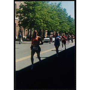 Runners participate in the Battle of Bunker Hill Road Race