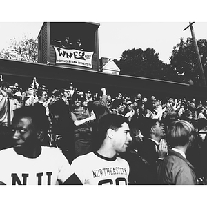 Spectators at the 1968 Homecoming football game