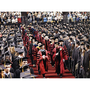 Faculty processional at the 2009 Northeastern commencement