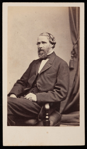 Studio portrait of unidentified man, Boston, Mass., undated