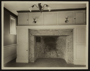 Interior view of the Craddock-Tufts House, southwest room, Medford, Mass., undated