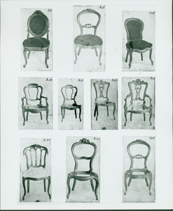 Chairs, no. 19 - 28, John A. Ellis furniture designs