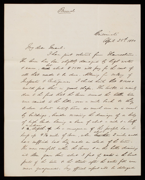 W. E. Merrill to Thomas Lincoln Casey, April 25, 1890